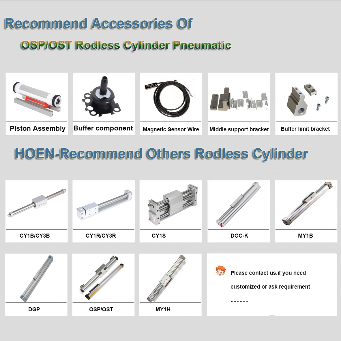 OSP OST Rodless Air Cylinder