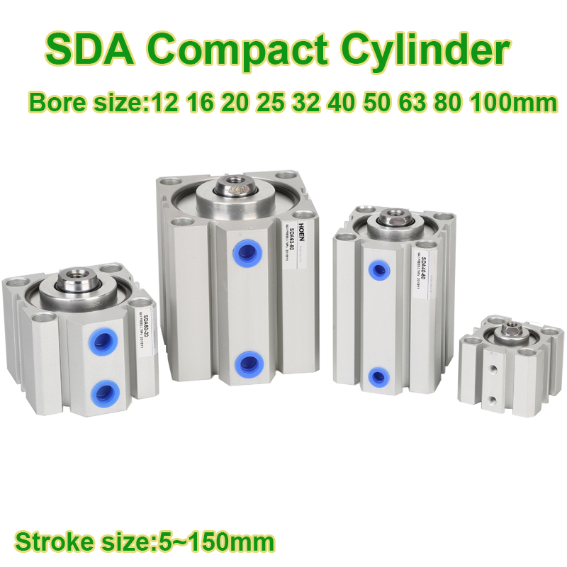 SDA Series Compact Thin Pneumatic Cylinder