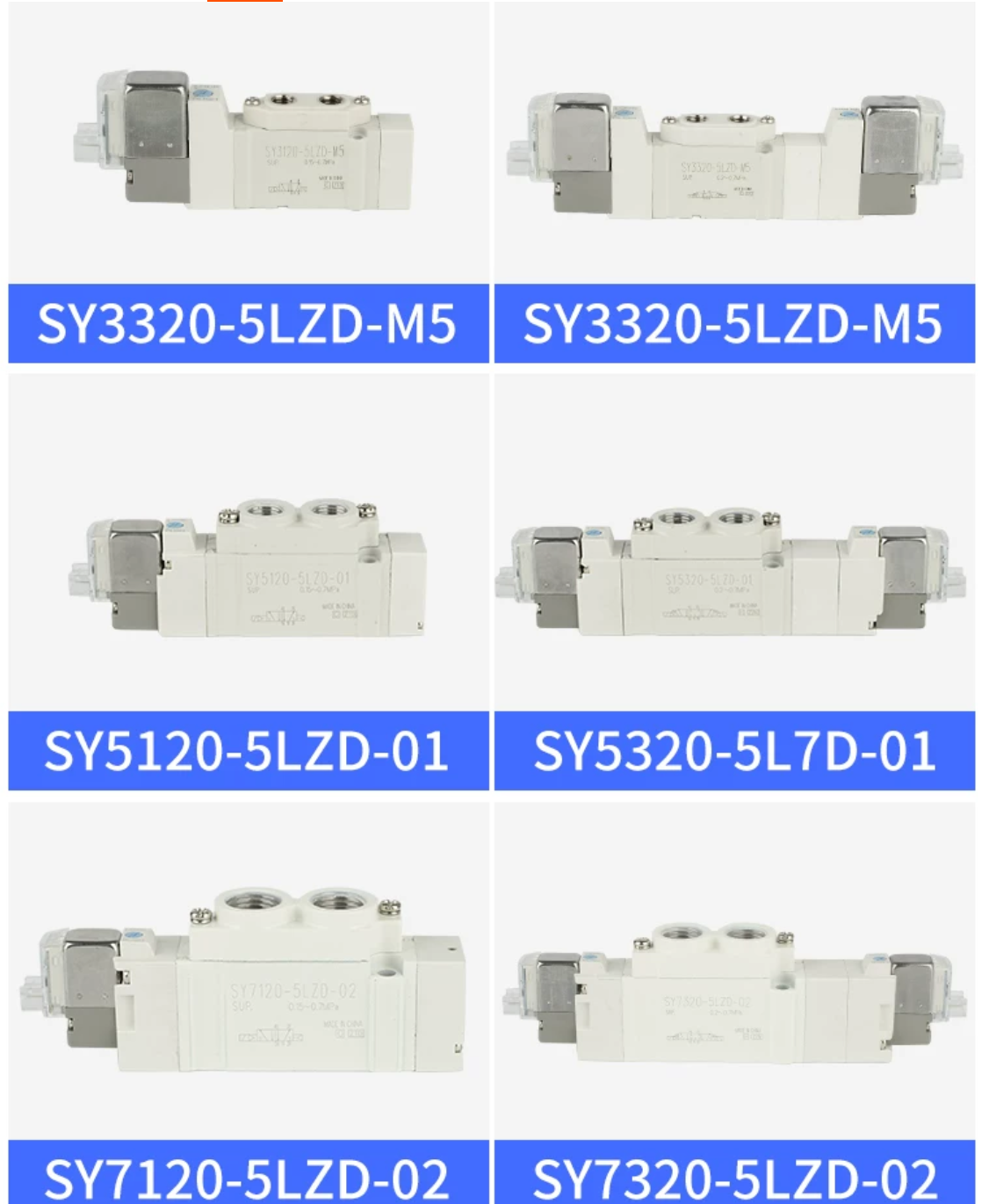 SY3000 SY5000 SY7000 Series Pneumatic Solenoid Valves