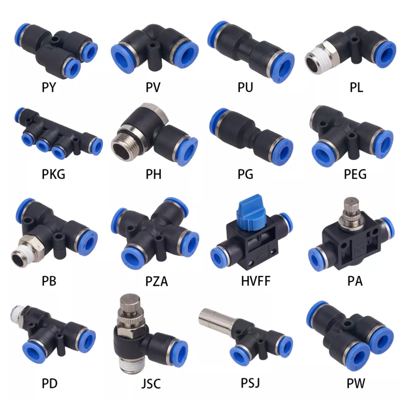 One-Touch Pneumatic Fittings